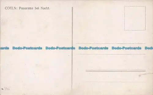 R678637 Coeln. Panorama bei Nacht. H. Worringen