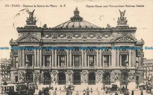 R678639 Paris. Opernhaus und Metropolitain Railway Station. A. Papeghin