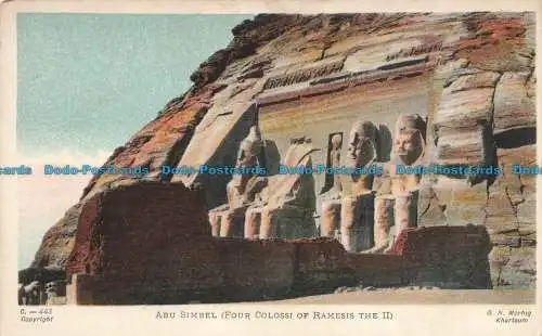 R678646 Abu Simbel. Vier Kolosse von Ramsis der II. G. N. Morhig