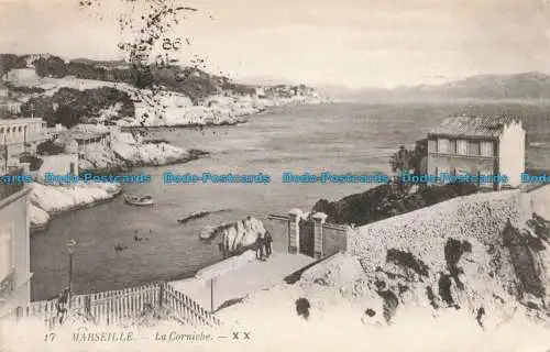 R677761 Marseille. La Corniche. Levy Fils. 1918