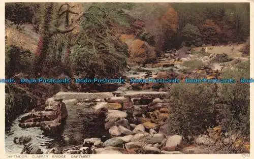 R677781 Dartmoor. Klatschbrücke. Dartmeet. Photochrom. 1938