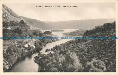 R677805 Elan Valley vom Upper Dam. Postkarte