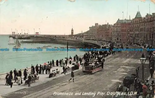 R678711 I.o.M. Douglas. Promenade und Landung Pier. Valentines Serie. 1908