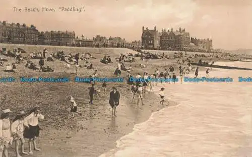 R678793 Paddeln. Hove. Der Strand. Serie Brighton Palace. Nr. 95