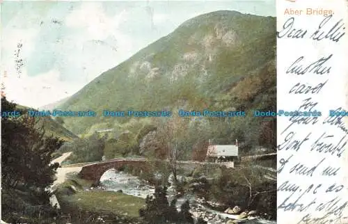 R678725 Aber Bridge. Pfau. Postkarte. 1903