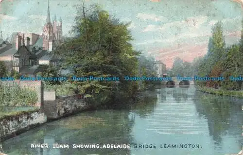 R678731 Leamington. River Leam zeigt Adelaide Bridge. London View. 1907