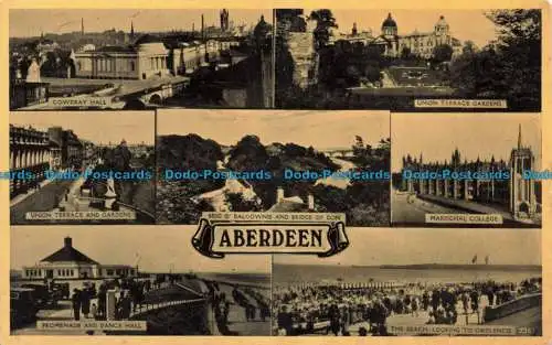 R677849 Aberdeen. Promenade und Tanzsaal. Cowdray Hall. Union Terrasse und Garten