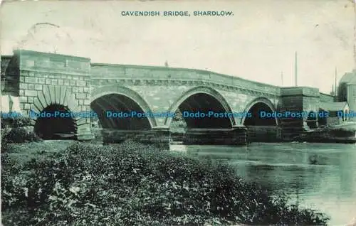 R678745 Shardlow. Cavendish Bridge. F. W. Scarratt. Nr. 158. 1908