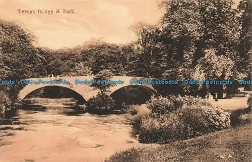 R678818 Levens Bridge and Park. W. A. Lilyland Art Series