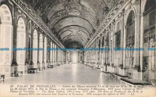 R678836 Schloss Versailles. The Glass Gallery. Der König von Preußen auf dem 18 t