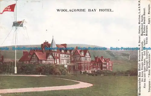 R677878 Woolacombe Bay Hotel. Postkarte. 1913