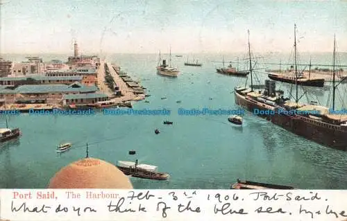 R678916 Port Said. Der Hafen. 1906