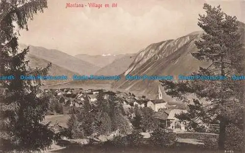 R678937 Montana. Village en Ete. G. Werro. Nr. 17