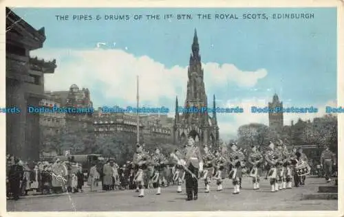 R678976 Edinburgh. Die Pfeifen und Trommeln des 1. BTN. The Royal Scots. E.T.