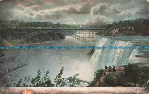 R678025 American Falls von Goat Island. Robbins Bros. No. 7159. 1907