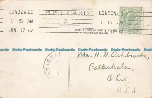 R679002 London. Piccadilly Circus. Postkarte. 1907