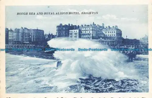 R679083 Brighton. Rough Sea und Royal Albion Hotel. Serie Brighton Palace. Nr.