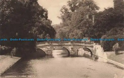 R679090 Cambridge. Clare Bridge. stecken. Fotogravur Postkarte Nr. 2175