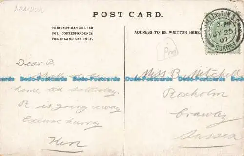 R679092 London. Guildhall. Postkarte. 1907