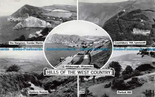 R679104 Hills of the West Country. Dunkery Beacon. Porlock Hill. Combe Martin. T