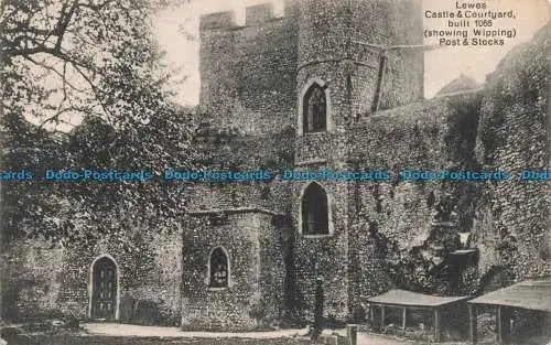 R679121 Lewes. Schloss und Hof. Gebaut 1066. Versandposten und Lagerbestände anzeigen