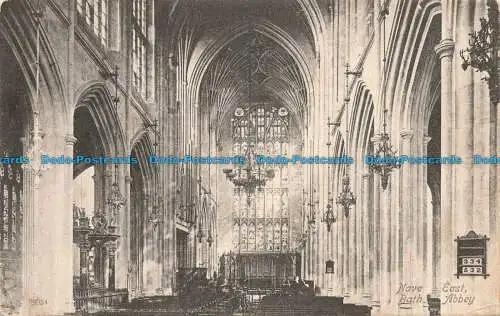 R679237 Bath Abbey. Kirchenschiff Ost. 1905