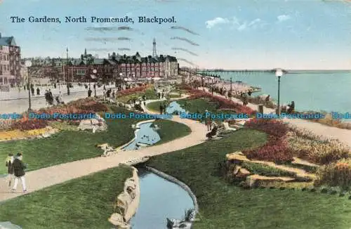 R679302 Blackpool. Nordpromenade. Die Gärten. 1931