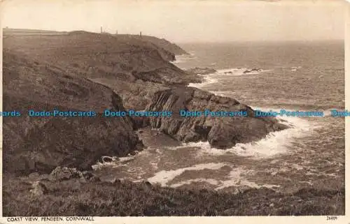 R679351 Cornwall. Pendeen. Küstenblick. Postkarte