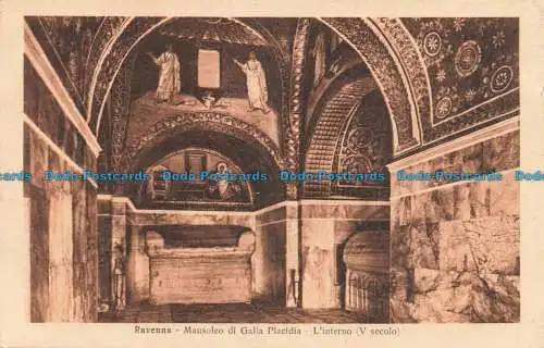 R679453 Ravenna. Mausoleo di Galla Placidia. L Interno. V. Secolo. Lavagna