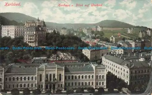 R679544 Karlsbad. Kurhaus u. Blick auf Westend. Leopold Weil