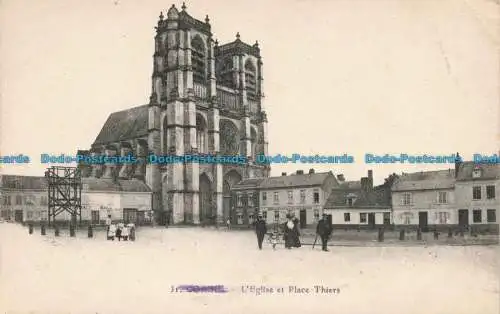 R679563 Corbie. L Eglise et Place Thiers. B. und G