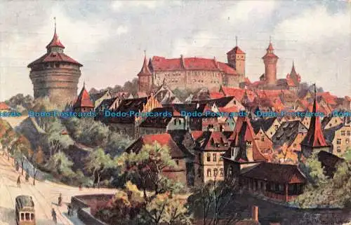 R679594 Nürnberg. Hallertor Panorama. 1910