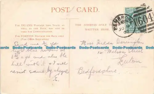 R679631 Pembroke Castle. Postkarte. 1903