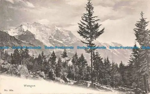 R679787 Wengen. Schild Bichsel. Nr. 195 a. 1911