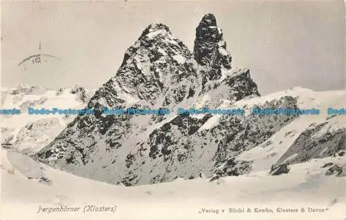 R679829 Fergenhorner. Klosters. Buchi und Kostka. Klosters und Davos. 1912