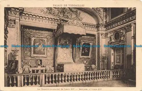 R679840 Palais de Versailles. La Chambre a Coucher de Louis XIV. Schlafzimmer von Loui