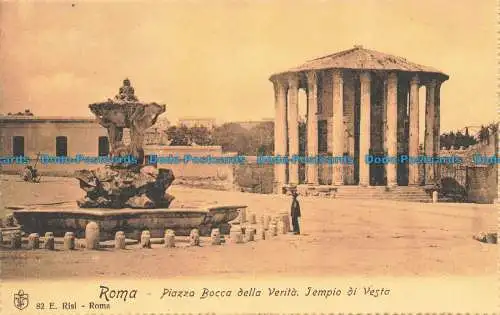 R679850 Roma. Piazza Bocca della Verita. Tempio di Vesta. E. Risi