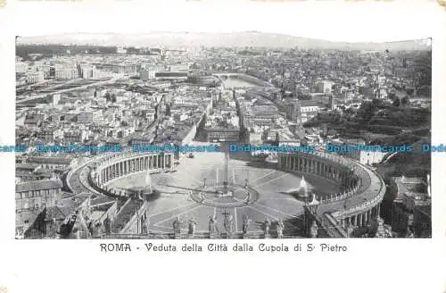 R679855 Roma. Veduta della Citta dalla Cupola di S. Pietro