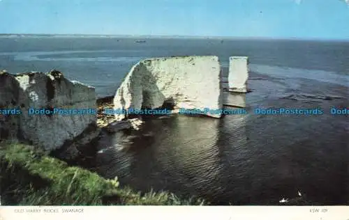 R679924 Swanage. Old Harry Rocks. Jarrold. Farbe Cotman. 1959