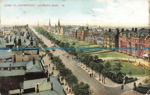 R679962 Southport. Lord St. Blick nach Osten. 1906