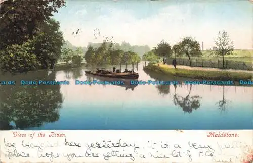 R679990 Maidstone. Blick auf den Fluss. 1904