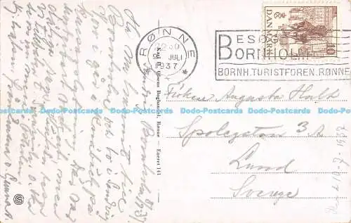 R168083 Bornholm. Ols Kirke. Karl H. Olsens Boghandel. 1937