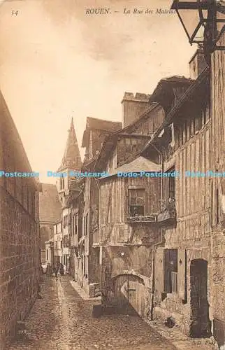 R168195 Rouen. La Rue des Matelas. ND. Foto