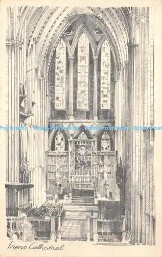 R168617 Truro Cathedral. Der Geschenkeladen. Bleistiftskizze Reproduktion. 1938