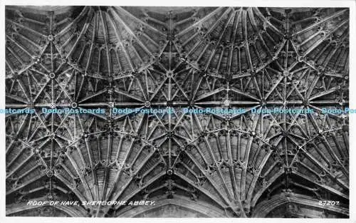 R169220 Dach des Kirchenschiffs. Sherborne Abbey. 27207. Valentinstag. RP