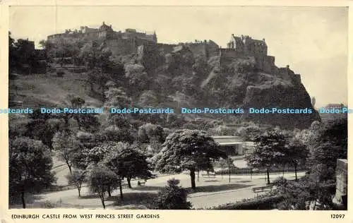 R169232 Edinburgh Castle von West Princes Street Gardens. 12097. Lachs. Fotos