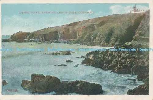 R168768 Lizard Point Shewing Leuchtturm. Cornwall. G.D. und D.L