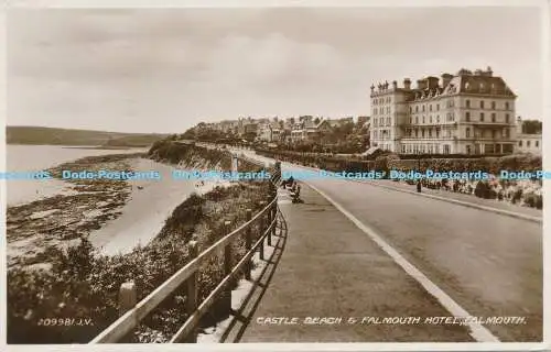 R168795 Castle Beach and Falmouth Hotel. Falmouth. Valentinstag. Nr 209981. RP. 193