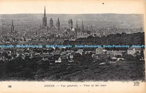 R169804 Rouen. Vue generale. Blick auf die Stadt. ND. Fot. Anciens Etab. Neurdein