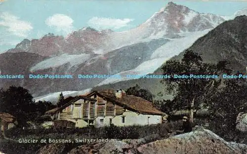 R169297 Glacier de Bossons. Schweiz. Fine Art Postkarten. Shureys Publicatio